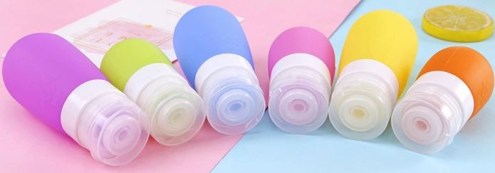 Silicone PortableTravel Bottle For Lotion Shampoo Bath Cosmet