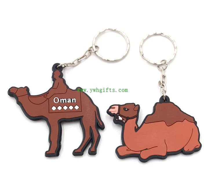 3d Camel Shape Keychain With Printed Logo