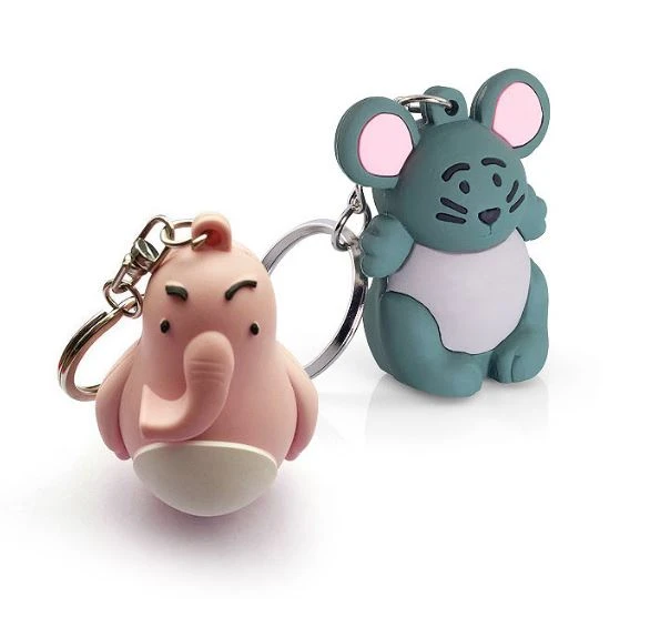 3D silicone keyrings