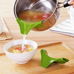 Silikoonist pritsimisvastased tühjenduspannid ümmarguse velje deflektoriga vedellehtris