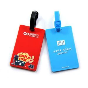 Kolmemõõtmeline silikoonist pagasi silt