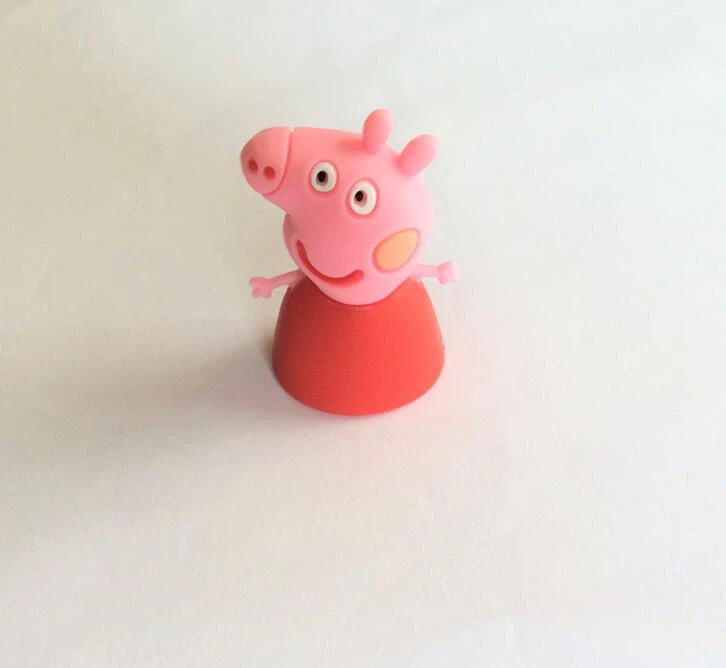Cartoon Pig Pen Cap 3d Silicone Pvc Cap