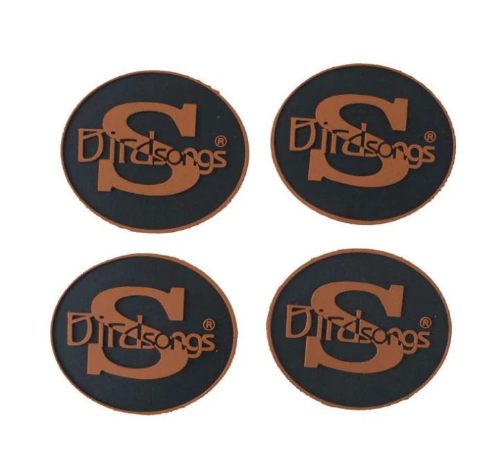 Emboss Label PVC Silicone Shoes And Hats Clothing Trademark