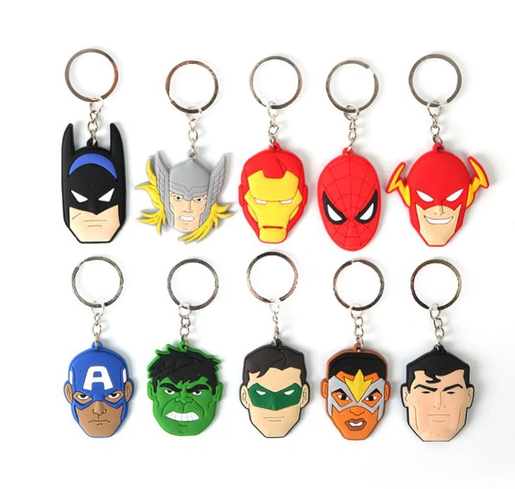 Minions Pvc Rubber Keychain 3d Design Keyrings