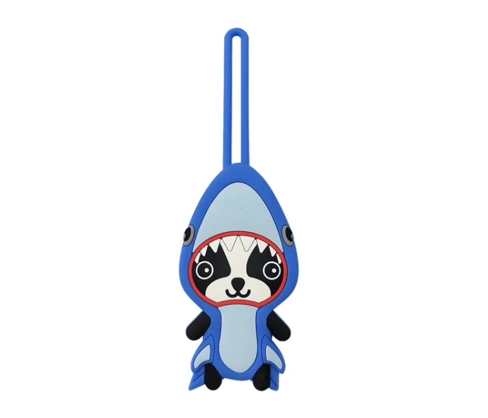 New Emboss Luggage Tag PVC Soft Plastic Airplane Suitcase Tag