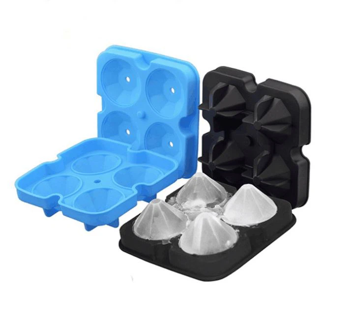Silikoonist toiduklass Teemant jääsalve jäävorm