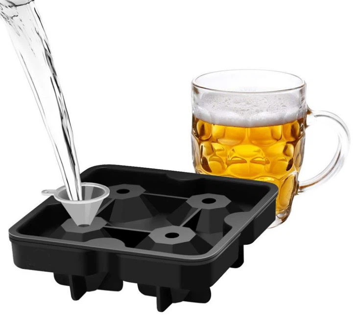 Silicone Food Grade Diamond Ice Tray Ice Mold