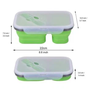 2 Sektsioon kokkupandav silikoonkonteiner