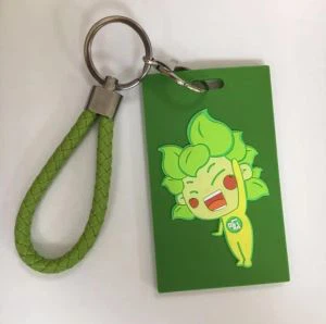 3D cartoon pehme kummist kott tag PVC pagasi tag