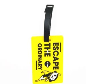 3D nime logo PVC kummist pagasi sildid