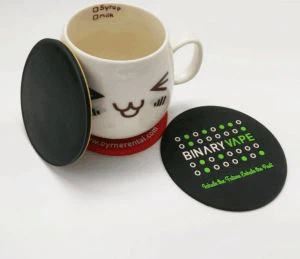 3d plastikust kummist pehme PVC Coaster, kummist joogirannikud