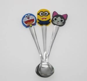Cartoon Silikoonist PVC lusikas lastele Tutvustus