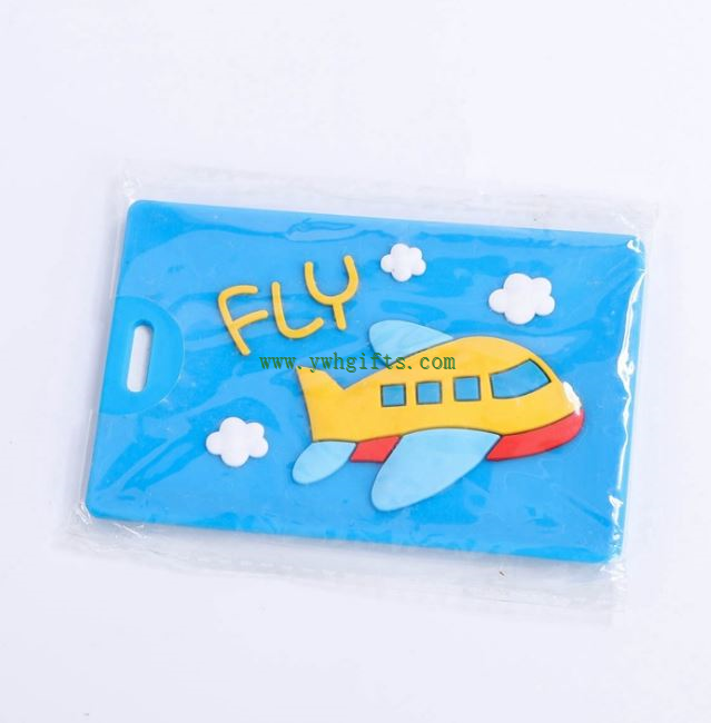 3D Bear Soft Pvc Luggage Tag Rubber Bag Tag