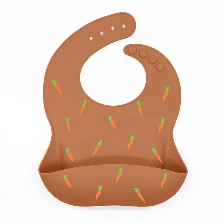 Food Grade Baby Product Soft Waterproof Easy Clean Silicone Bibs
