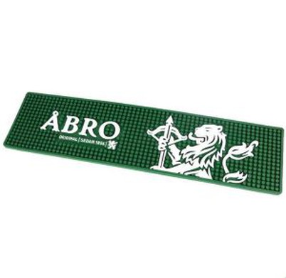 3d logo pehme PVC baarmatti tilguti matt baari jooksjad õlle matt