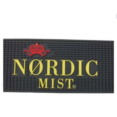 Õlletehase baari raudtee matt reljeefse logoga