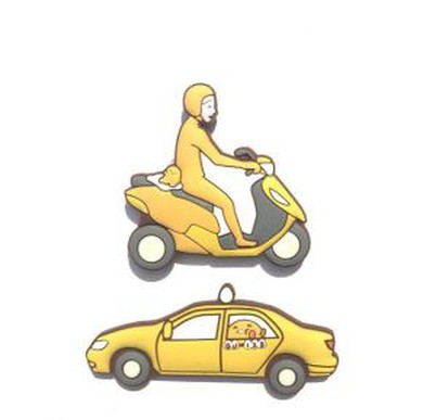 Auto Creative Dekoratiivne 3d Pvc külmiku magnetid