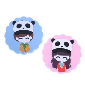 Uue disainiga trükitud logo Paindlik silikoonist tassialus