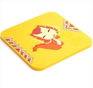 Silikoon juua coaster armas silikoon cup matt tabletop kaitse