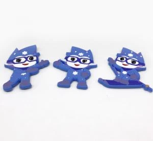Suveniiri kummikülmik 3d silikoonist PVC külmkapi magnet